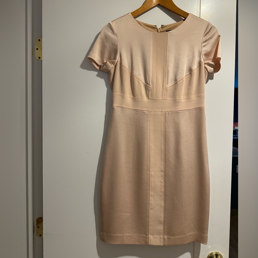 Ann Taylor Satin Blush cocktail dress 2P